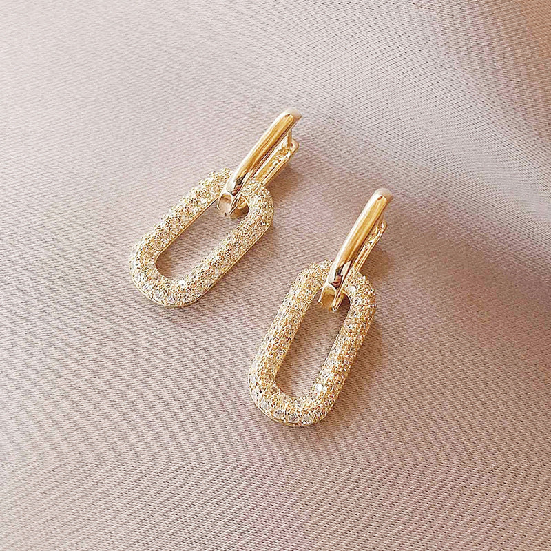 Wholesale Cold Style Electroplated Metal Earrings - Simple Round Ear Studs for Women Fashion Accessory