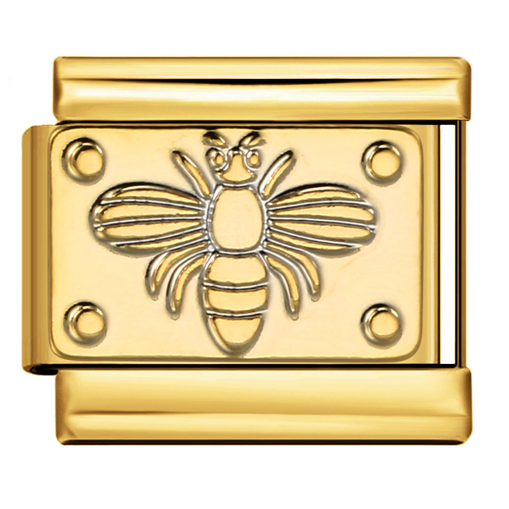 Wholesale Italian Charm Bracelet 9mm DIY Splicing Cute Creative Stainless Steel Composable Bracelet