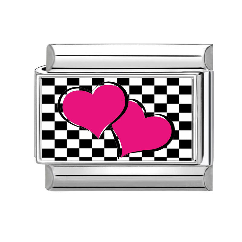 Wholesale Trendy DIY Modular Bracelet Stainless Steel Flower Heart Letter Charms Boutique Resale