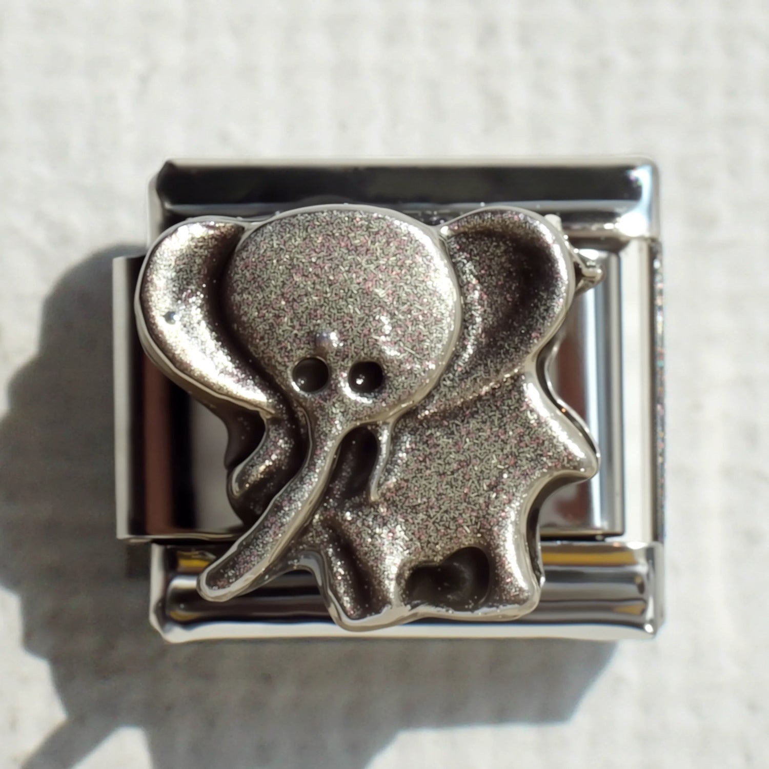 Wholesale 9mm Italian Charms Stainless steel Italian charm heart & elephant bracelet DIY elastic bracelet