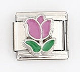 Wholesale Italian Style Flower Modular Bracelet Stainless Steel Fashion Accessory For Gift And Resale