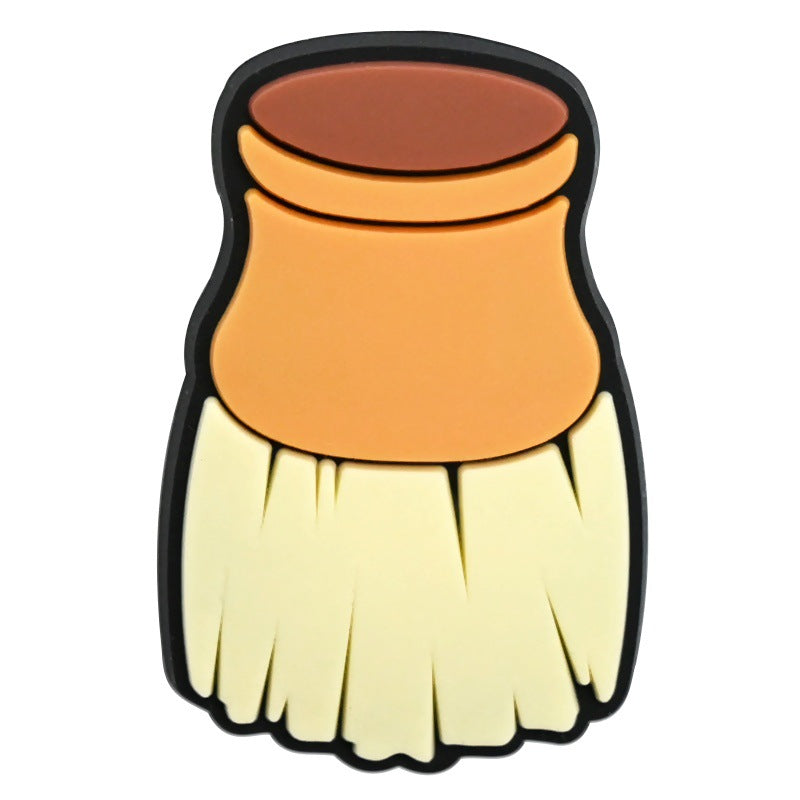 Wholesale Random 100pcs  salon-style clogs PVC Soft Rubber Shoe Buckle Decoration