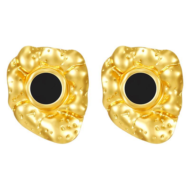 Wholesale Retro  Stainless Steel 18K Gold Earrings