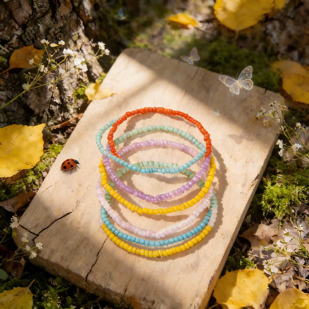 Wholesale Handmade Natural Stone Beaded Bracelets Stacked Design Unisex Everyday Wear