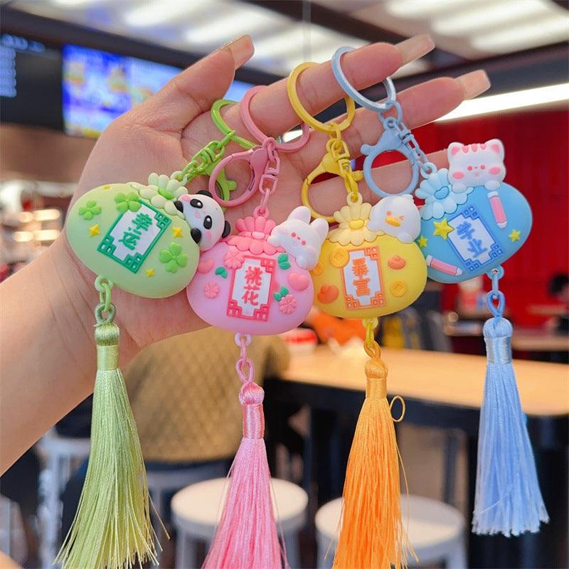 Wholesale Cartoon cute silicone keychain