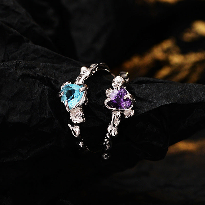 Wholesale  S925 sterling silver texture lovely ring