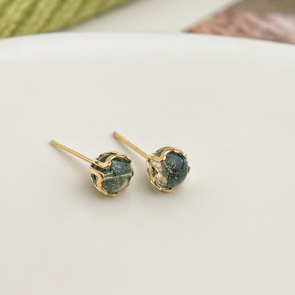 Wholesale  oil drop flower earrings