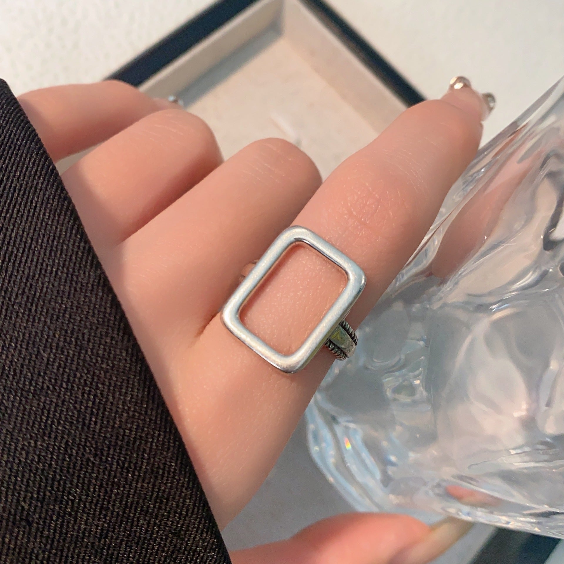 Wholesale Copper Rectangular Open Rings