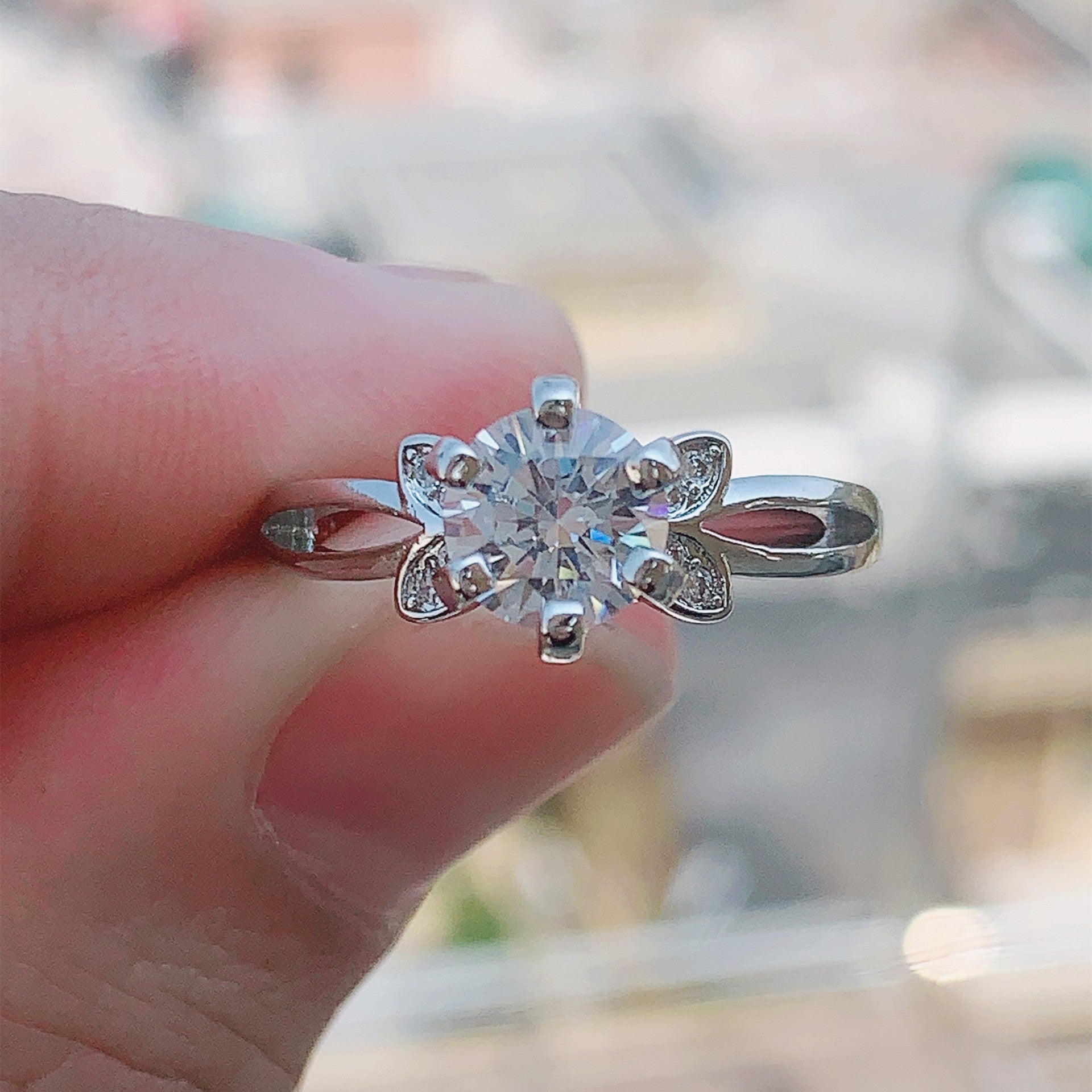 Wholesale Moissanite Diamond Adjustable Rings ACC-RS-Qichuang006