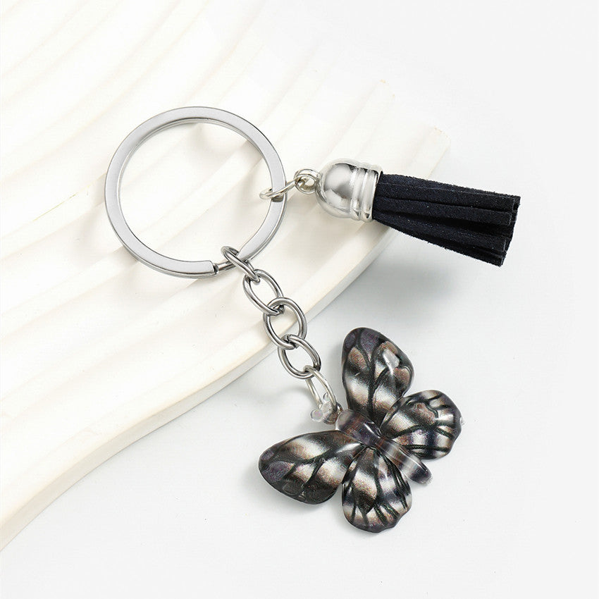 Wholesale  Colorful Spotted Butterfly Keychain