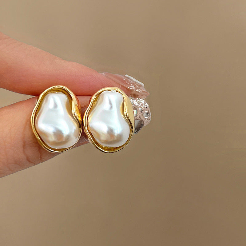 Wholesale Baroque Pearl Flower Tassel Earrings ACC-ES-Fengm002