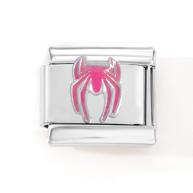 Wholesale 10pcs Italian Charm Bracelet 9mm DIY Splicing Removable Kitten Bear Stainless Steel Composable Bracelet