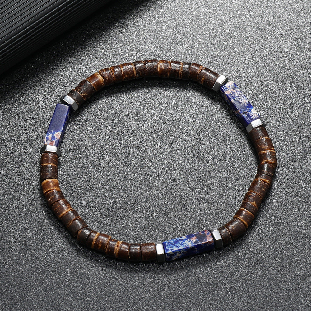 Wholesale Retro Ethnic Multi Layer nut Shell Bead Bracelet Unisex Fashion Hand Jewelry Casual Gift For Everyday Wear