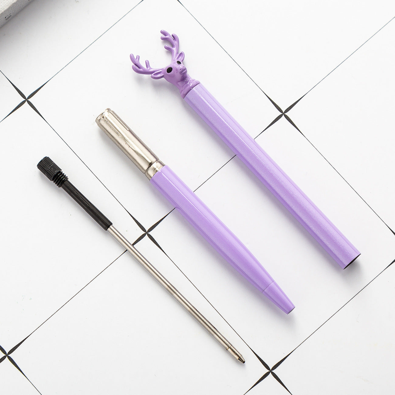 Wholesale Cute Colorfulfulful Deer-shaped Ballpoint Pen