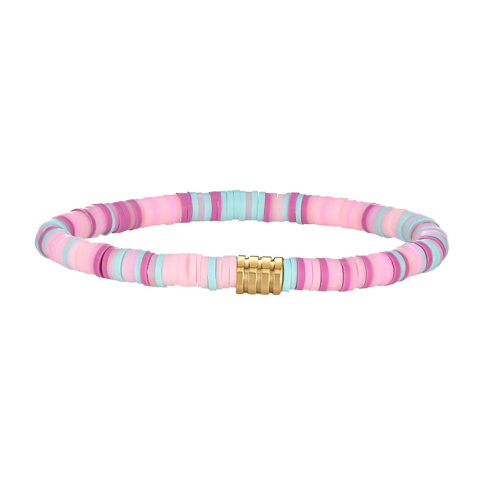 Wholesale Bohemian Colorful Soft Clay Bracelet