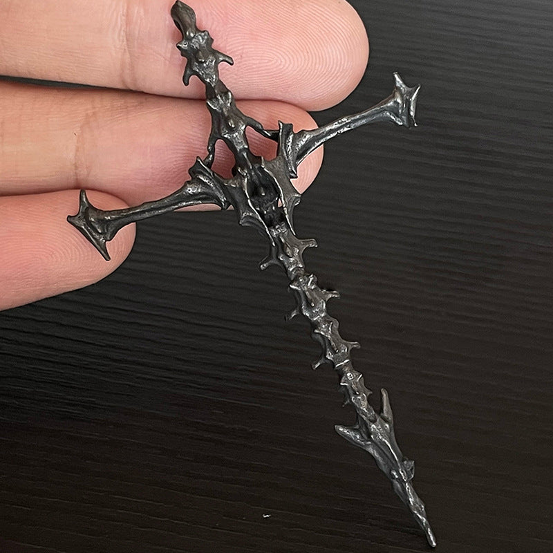 Wholesale  Skull Skeleton Cross Pendant Necklace