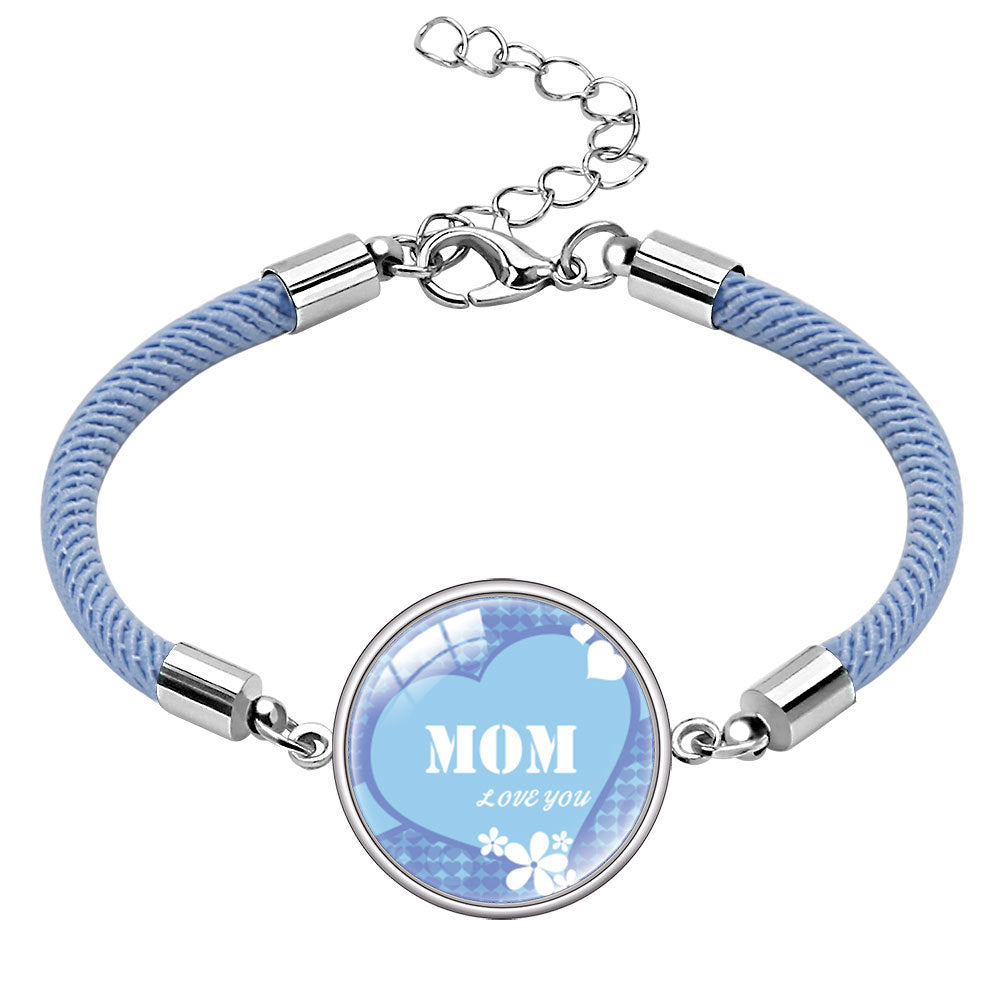 Wholesale  Mother's Day Bracelet Jewelry mom Letter Crystal Bracelet