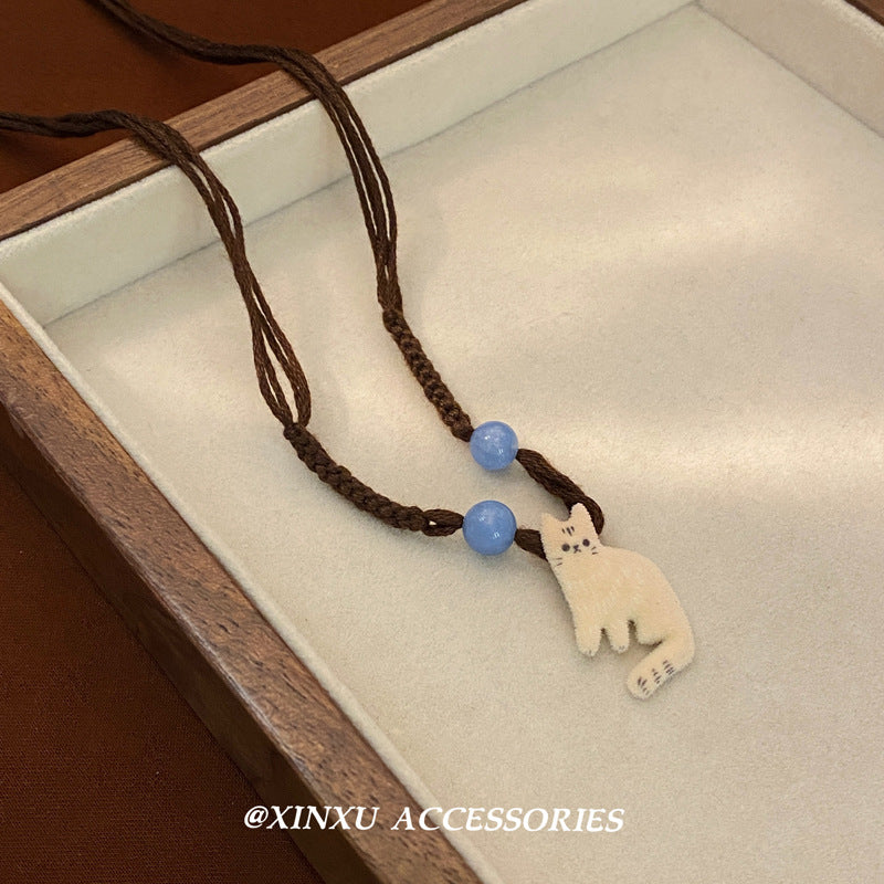 Wholesale Cute Cartoon Cat Pendant Necklace