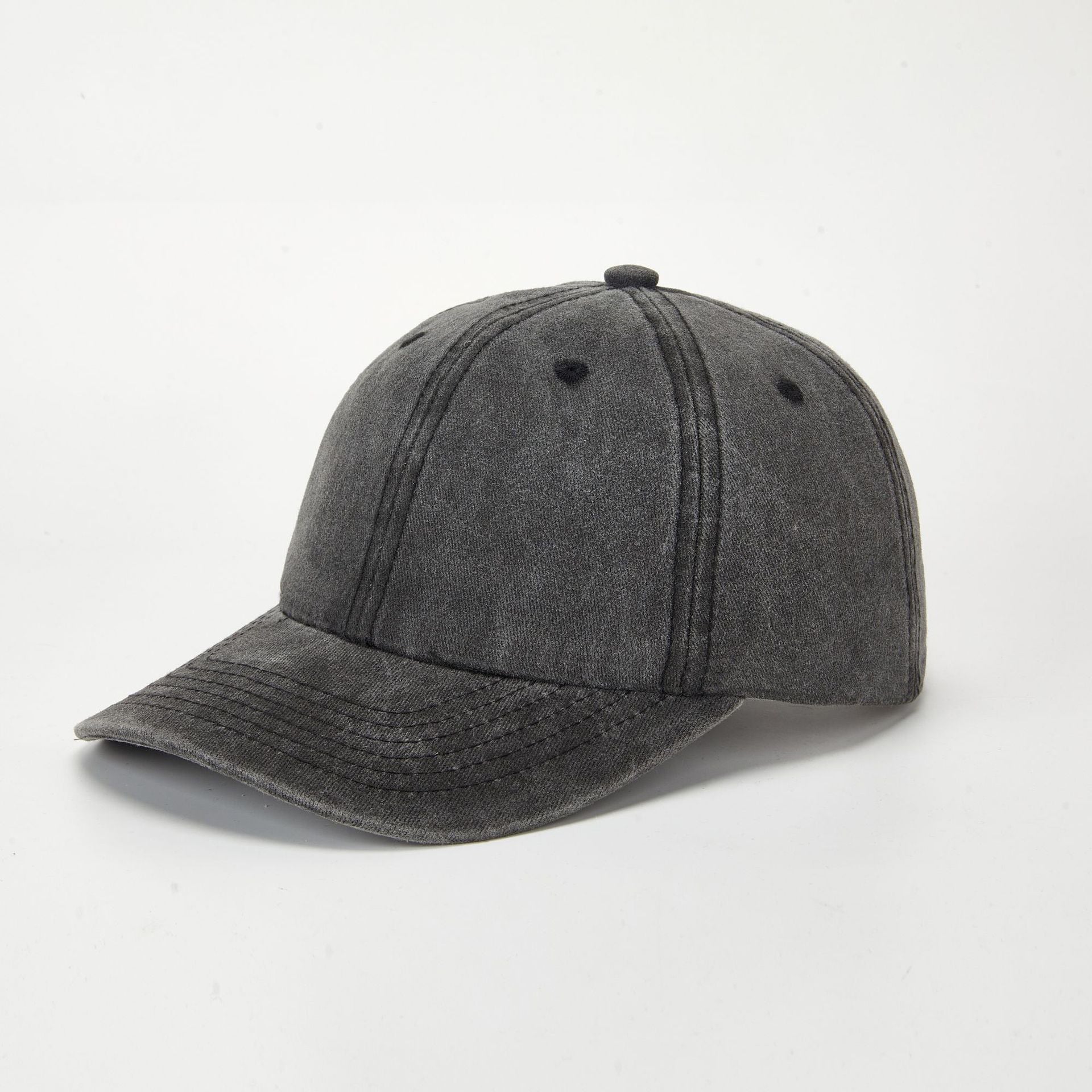 Wholesale Retro Washed Baseball Cap Women S Solid Color Adjustable Distressed Cap Fashion Accessory