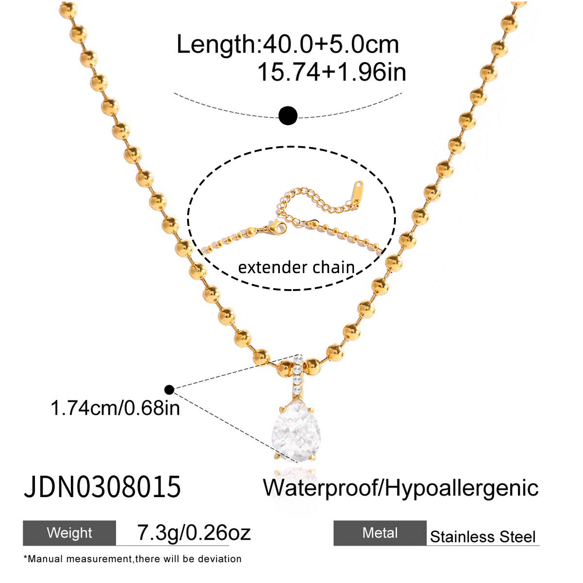 Wholesale Old Money Style Stainless Steel Zircon Clavicle Necklace Fashion Jewelry Accessory Gift