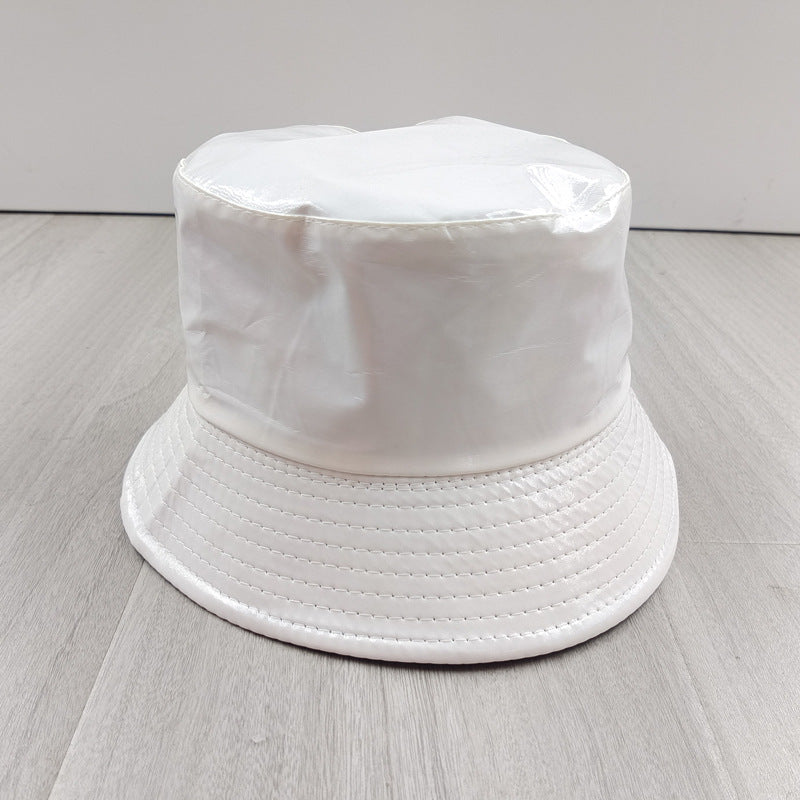 Wholesale  Leather Fisherman Hat Multicolor Trendy Sunscreen Waterproof Basin Hat Bucket Hat