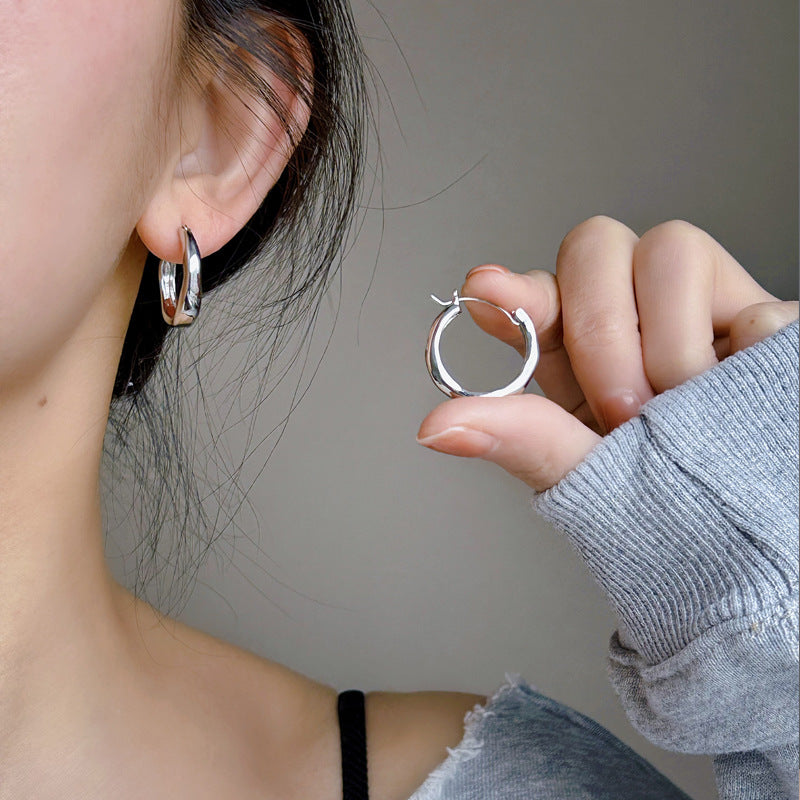 Wholesale Cartoon Style Hoop Earrings Copper Electroplated Fashion Accessory for Women