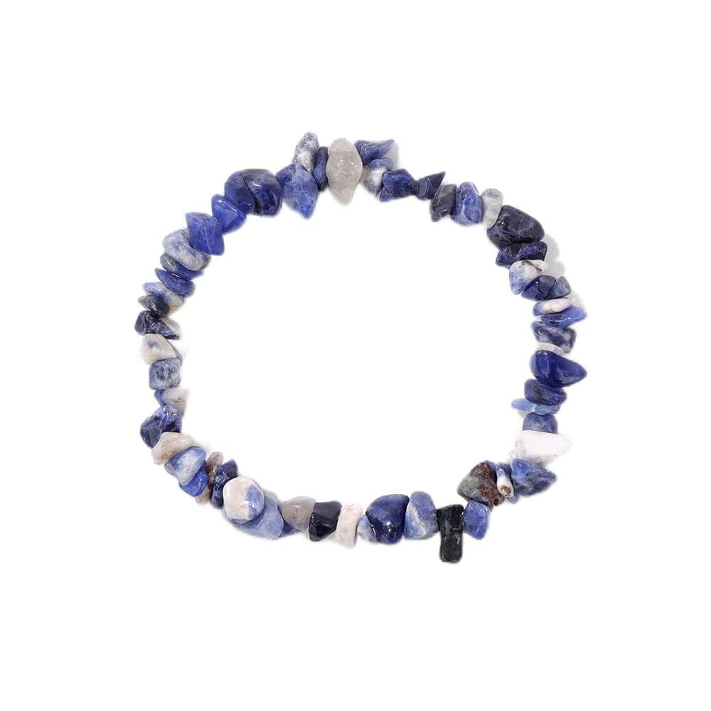 Wholesale Energy Bracelet Green Aventurine Lapis Lazuli Citrine Crushed Stone Single Loop Bracelet