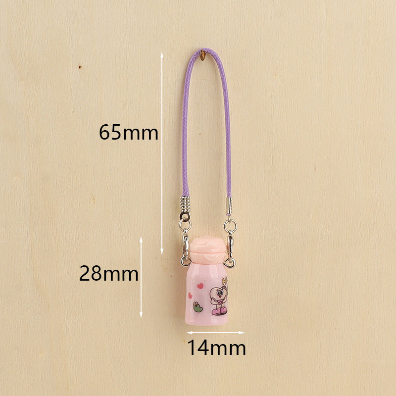 Wholesale Cute Mini Thermos Cup Keychain Pendant Doll Accessories