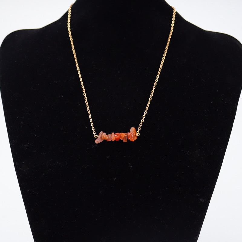 Wholesale Bohemian Style Natural Gravel Necklace