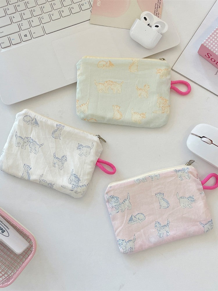 Wholesale Street Style Plaid Green Coin Purse Multipurpose Storage Pouch For Earphones Lipstick Trendy Fashion Accessory For Women Gift Resale