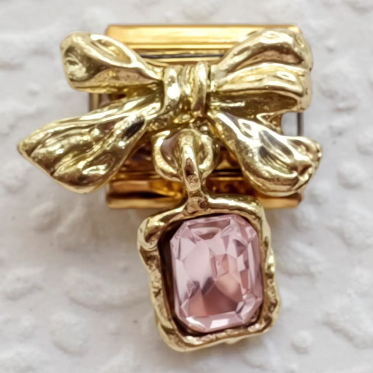 Wholesale  5pcs Italian Charm Bracelet 9mm DIY Bow  Gemstone Envelope  Creative Stainless Steel Composable Bracelet