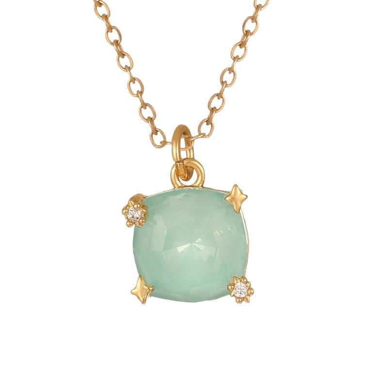 Wholesale Water Drop Zircon December Birthstone Necklace