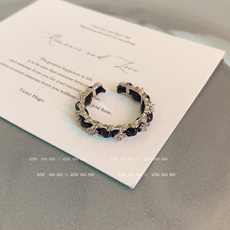 Wholesale Adjustable Micro Pavé Zircon Ring Fashion Accessory Gift for Women