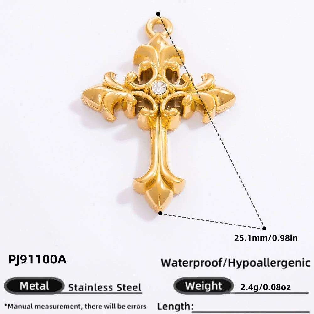 Wholesale Stainless Steel Cross Handmade  Charms