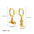Wholesale  18K Gold Denim Boots Hat Zircon Earrings