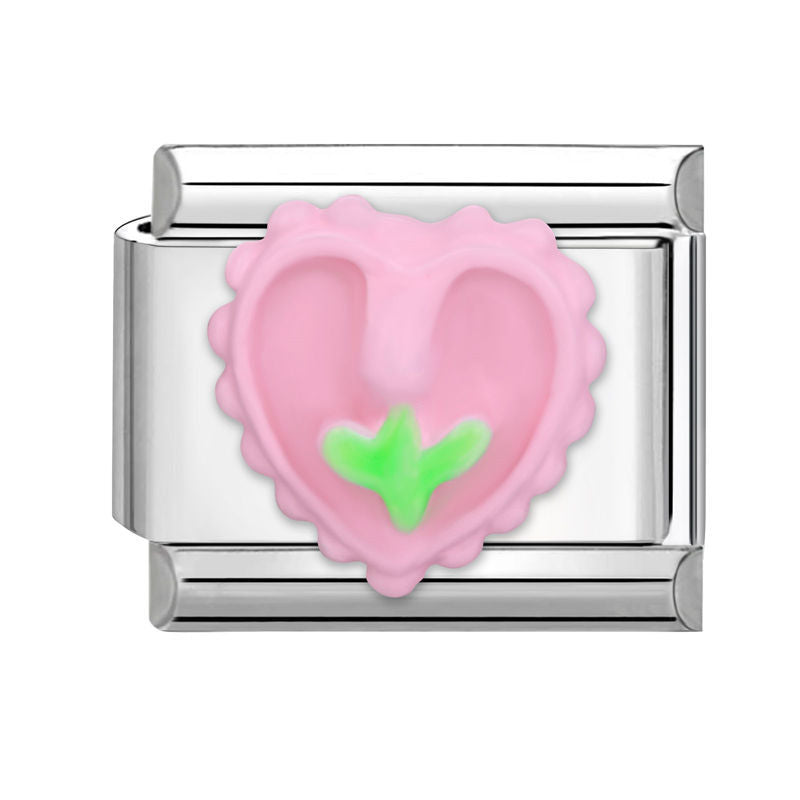 Wholesale  Italian modular bracelet 9mm DIY splicing detachable stainless steel letter flower combinable bracelet