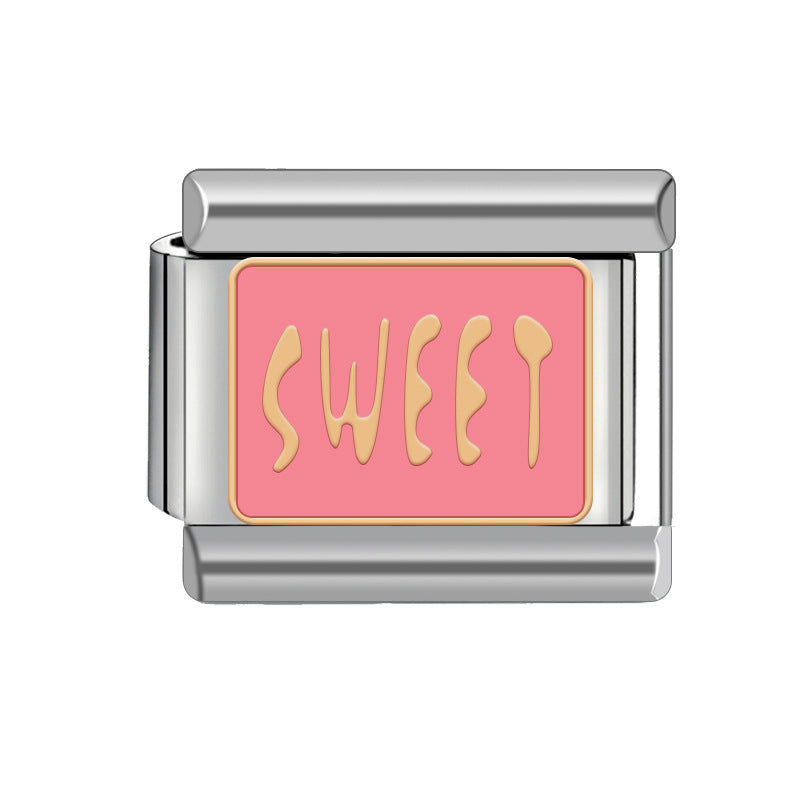 Wholesale Italian Charm Bracelet Stainless Steel Bracelet 9mm DIY Pattern Free Stitching Detachable Composable Bracelet ACC-BT-JL004