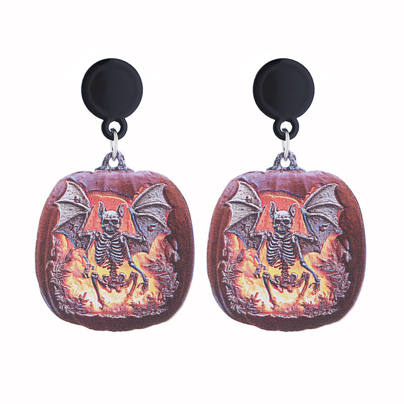 Wholesale  Night Party Horror Acrylic Halloween Earrings