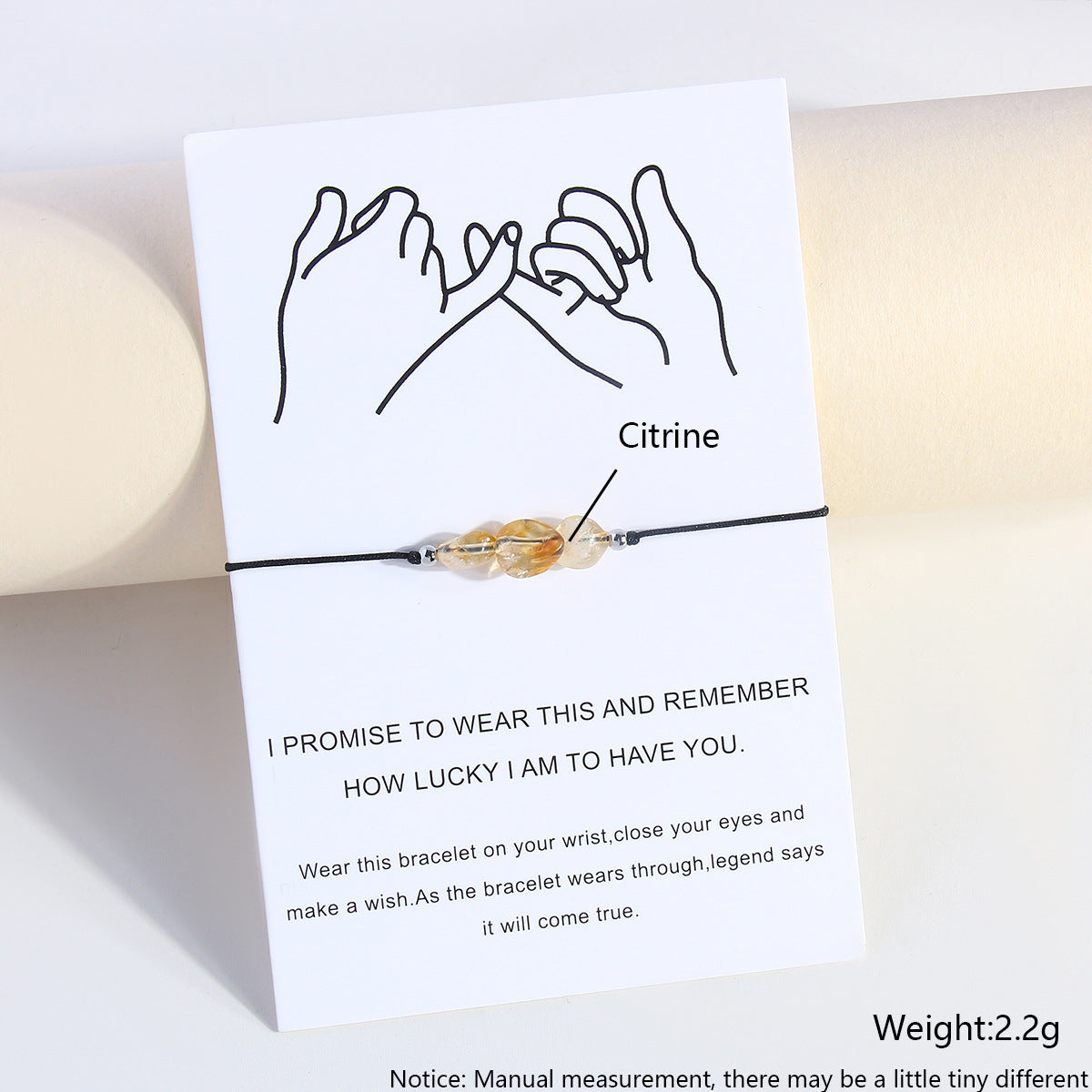 Wholesale Birthstone Bracelet Natural Stone Handwoven Adjustable Bracelet ACC-BT-HongMing006