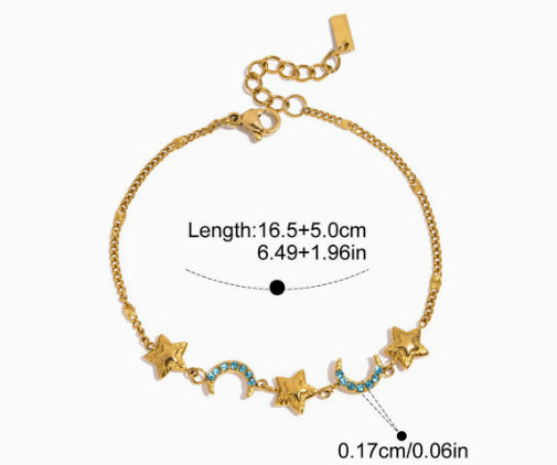 Wholesale Women S Evil Eye Stainless Steel Bracelet With Rhinestone Accents Vacation Style Party Jewelry Fashion Accessory