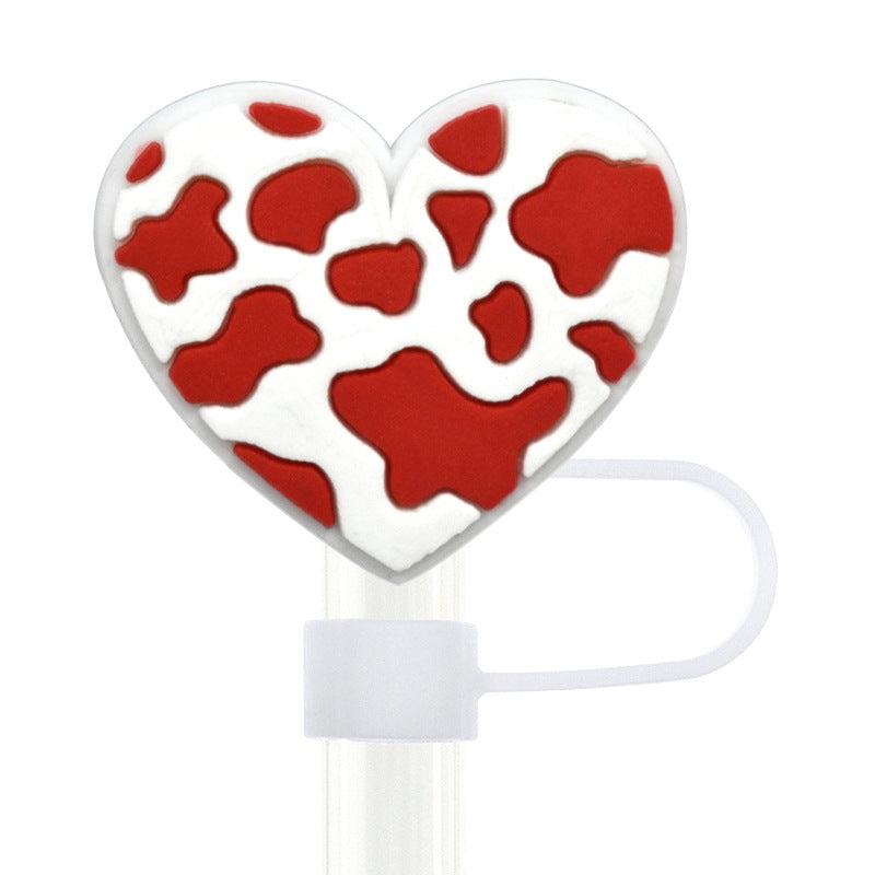 Wholesale Random 100pcs 10mm PVC Soft Straw Tube Cap ACC-SCR-RYY090