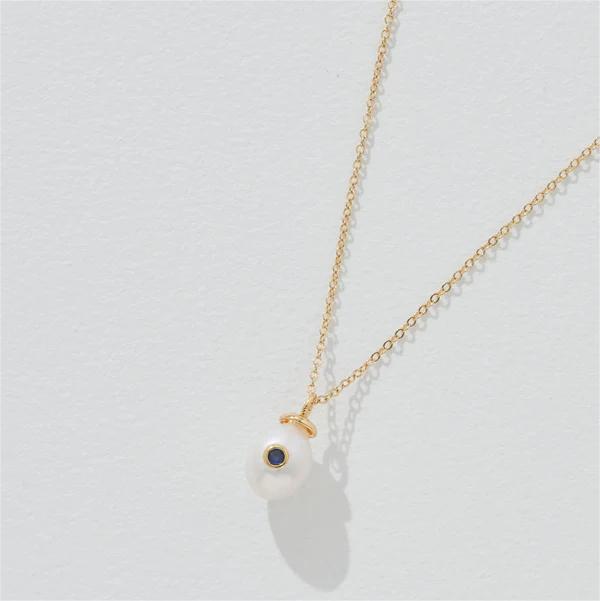Wholesale Pearl Pendant Necklace December Birthstone Necklace