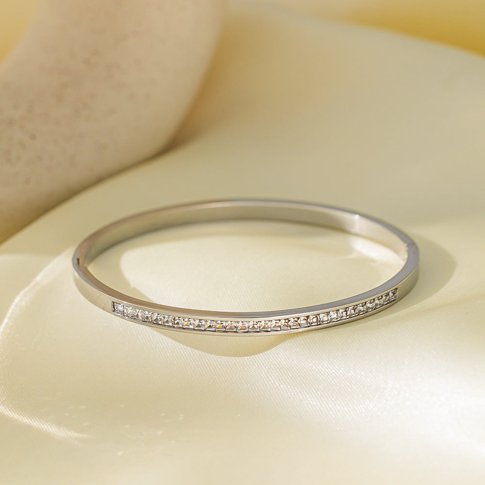 Wholesale Full Diamond Titanium Steel Bracelets ACC-BT-Tais002