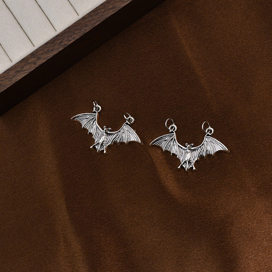 Wholesale Vintage Silver Zinc Alloy Bat Shoe Buckles Gothic Punk Decor DIY Fashion Accessory For Resale