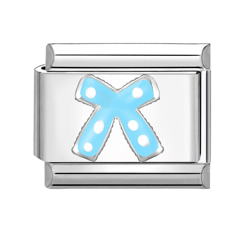 Wholesale Stainless Steel Italian Style Bow Charms,  DIY Bracelet Craft Accessories for Jewelry Making