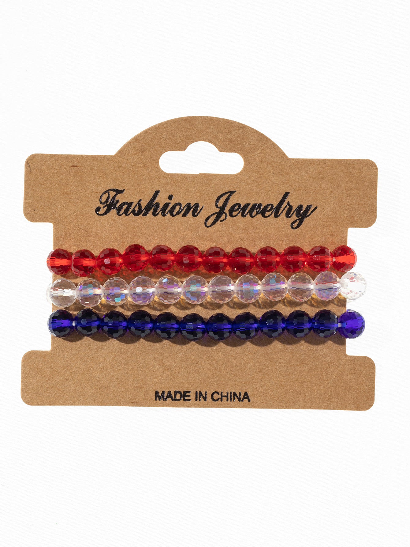 Wholesale American Flag Independence Day Multi-layer Elastic Letter Beaded Bracelet ACC-BT-Xunru002