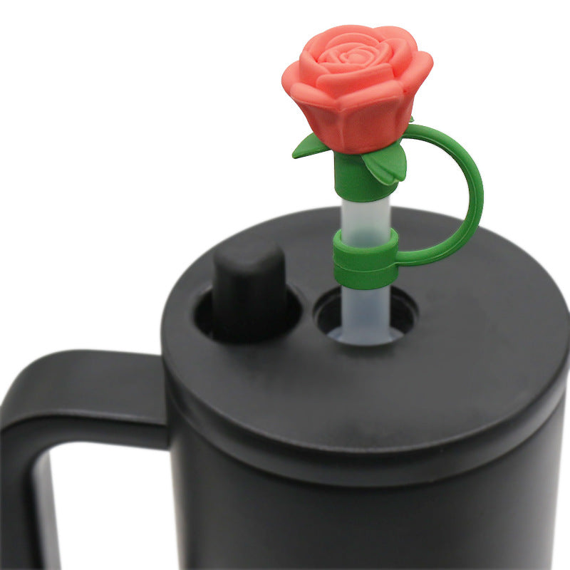 Wholesale Silicone Straw Cap 10Mm Decorative For Cup Trendy DIY Accessory Straw Tube Cap