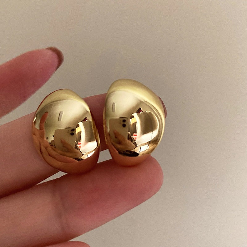 Wholesale Metal Irregular C Shape Earrings