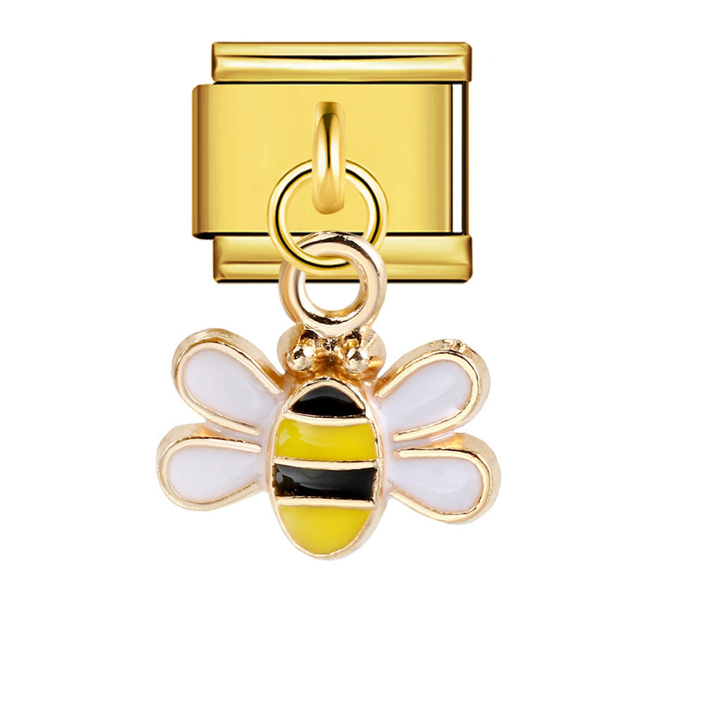 Wholesale  Italian Charm Bracelet 9mm DIY hook style Creative Stainless Steel Composable Bracelet