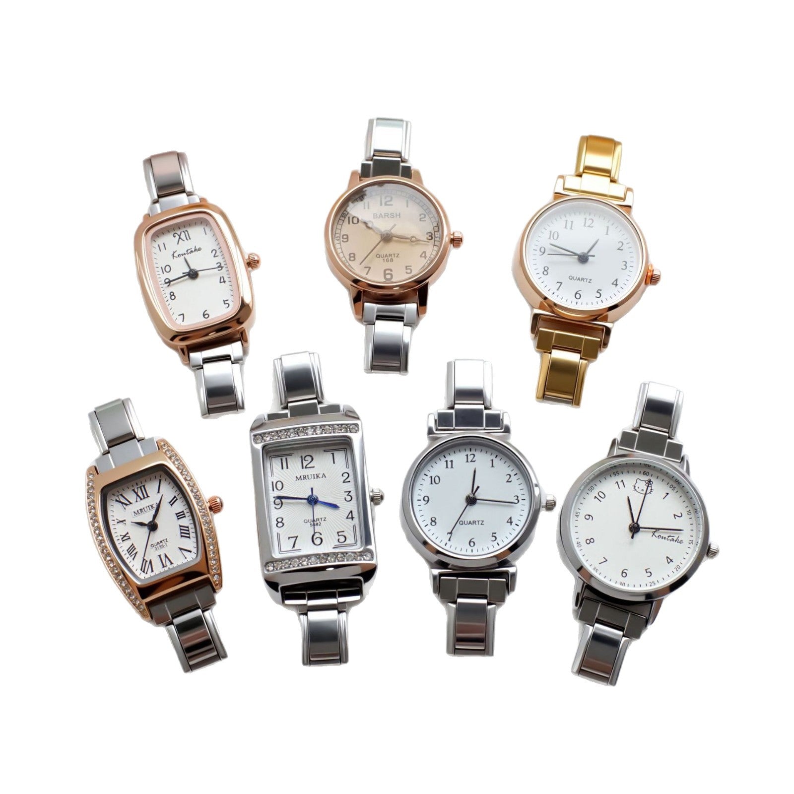 Wholesale Italian Charm Bracelet Quartz Watch Stainless Steel Composable Bracelet